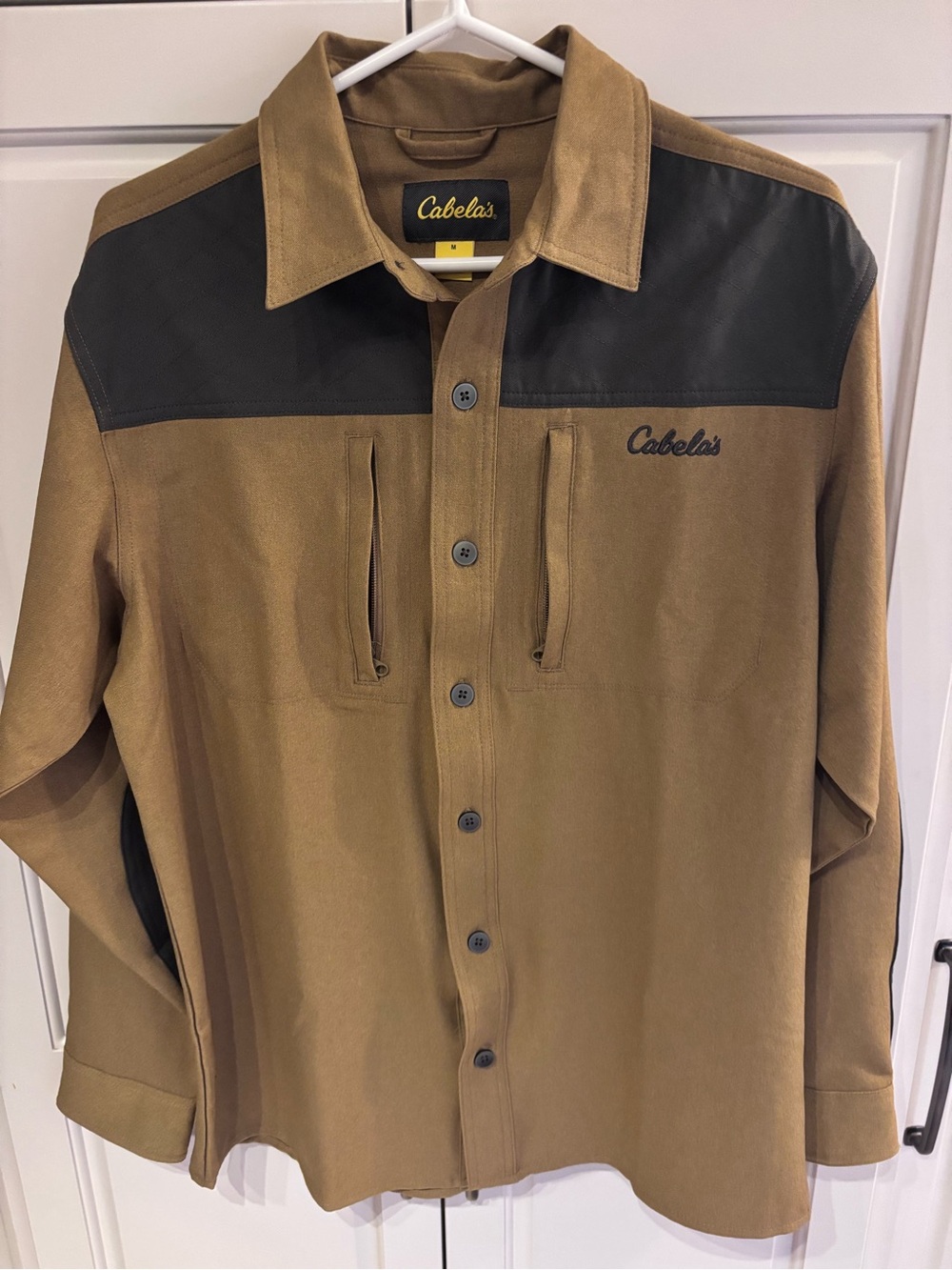 Cabela's Men's Brown Workshirt with Contrast Yoke medium